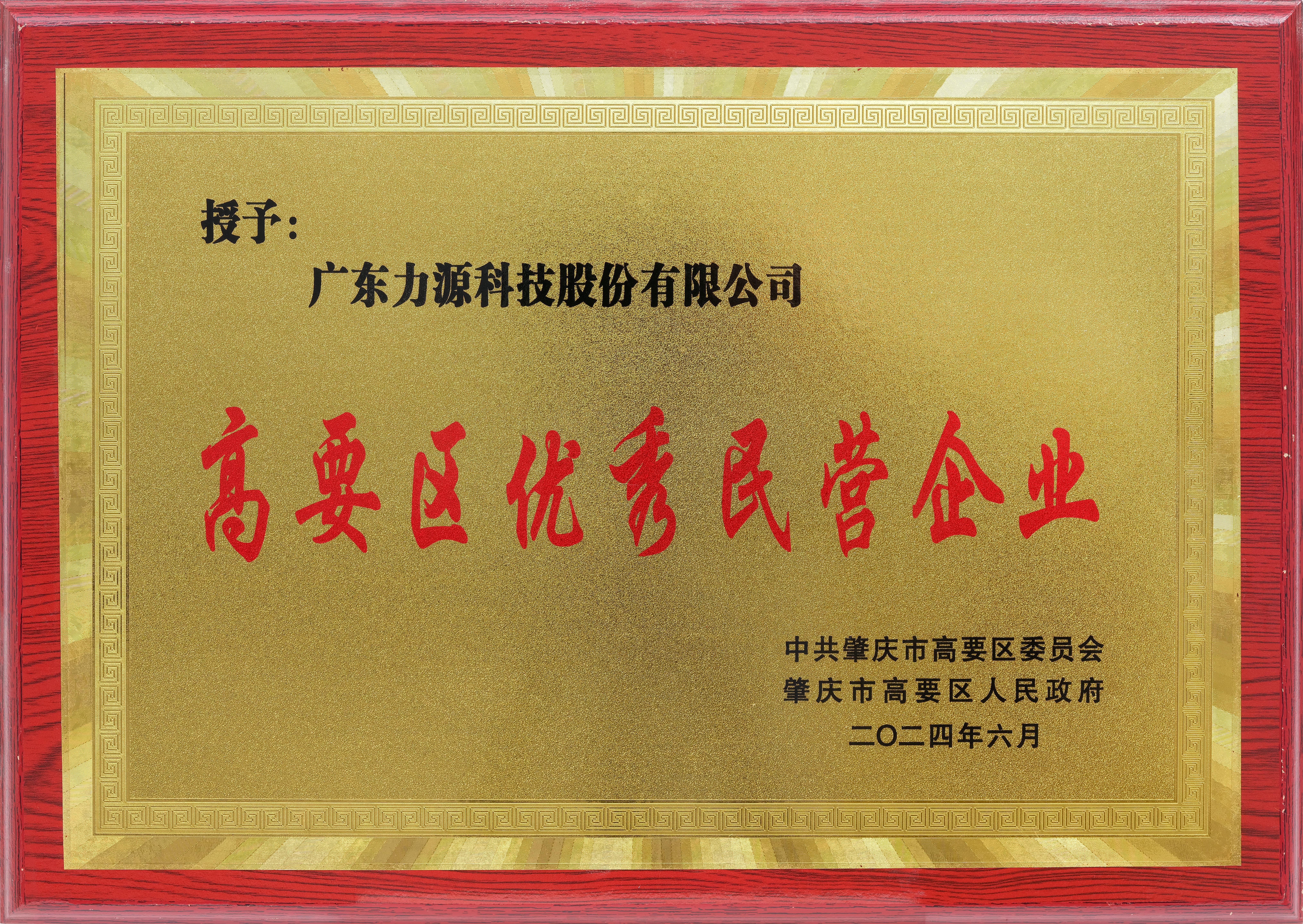 高要區(qū)優(yōu)秀民營(yíng)企業(yè)